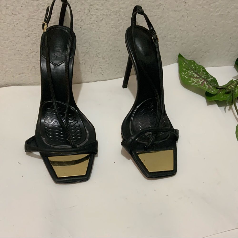Schutz Vikki Leather Ankle Tie High Heel Sandals women’s 10B